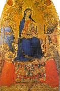 Madonna and Child Enthroned with Angels and Saints